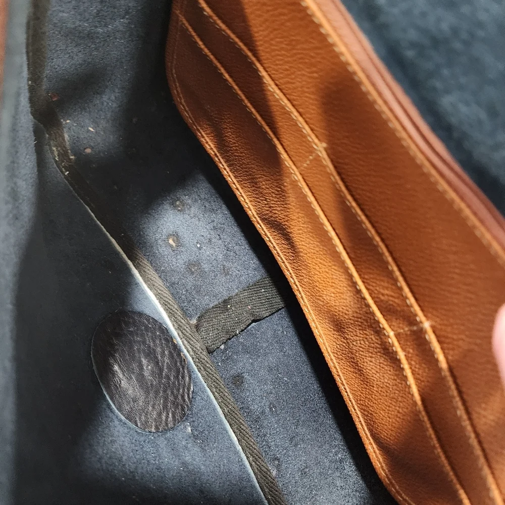 DOONEY & BOURKE VINTAGE PEBBLE LEATHER SATCHEL SHOULDER BAG